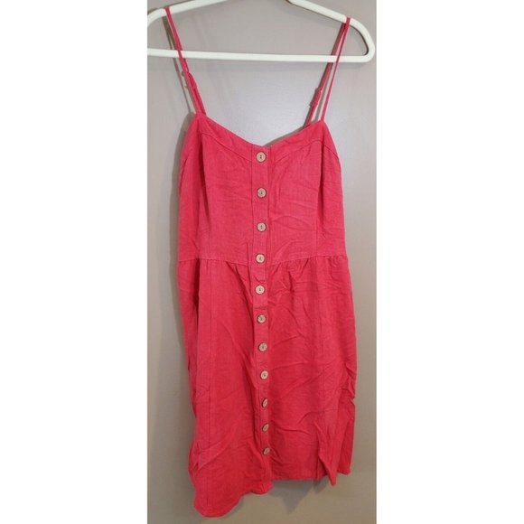 Universal Thread Dresses Universal Thread Pink Button Accent Knee